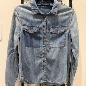 Only Classic Blue Denim Shirt